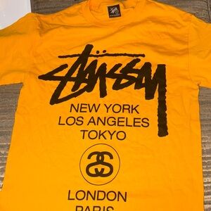 Men's Yellow Graphic T-Shirt